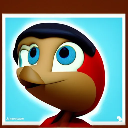 Image similar to Bird Bird as a Pixar character