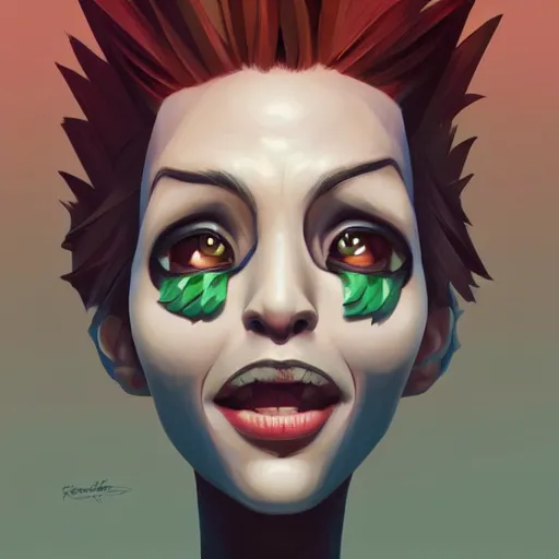 Image similar to face icon stylized minimalist beetlejuice, loftis, cory behance hd by jesper ejsing, by rhads, makoto shinkai and lois van baarle, ilya kuvshinov, rossdraws global illumination