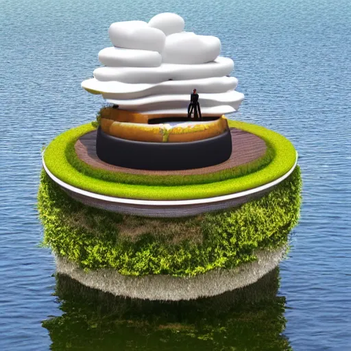 Image similar to floating island