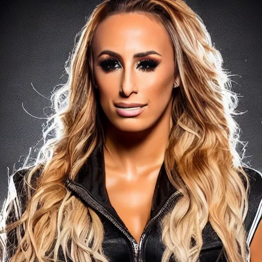 Prompt: carmella from wwe, professional photo, event photos, 8 k, photostudio lighting, big event