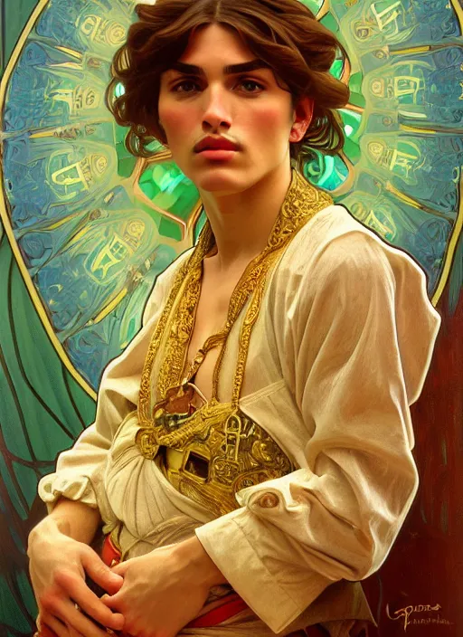 Prompt: oil portrait of mario, intricate, elegant, highly detailed, lighting, painting, artstation, smooth, illustration, art by greg rutowski and alphonse mucha