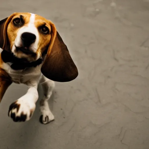 Prompt: a beagle fighting Karen, movie still, photography, DSLR 35mm, low light photography, ultra fine detail