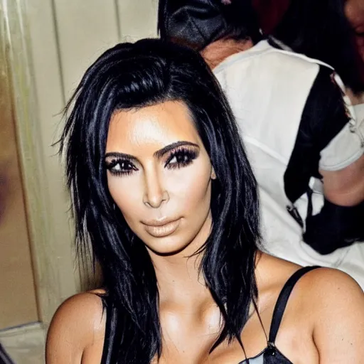 Prompt: punk kim kardashian