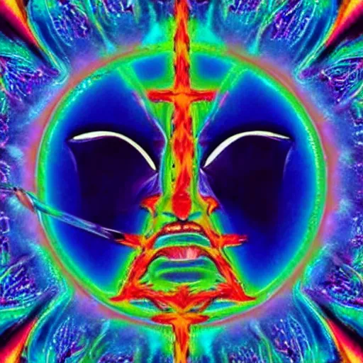 Prompt: prying open my third eye, psychedelic