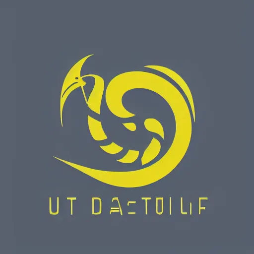 Prompt: hyper minimalist logo of a utopian future faction ran by dragons