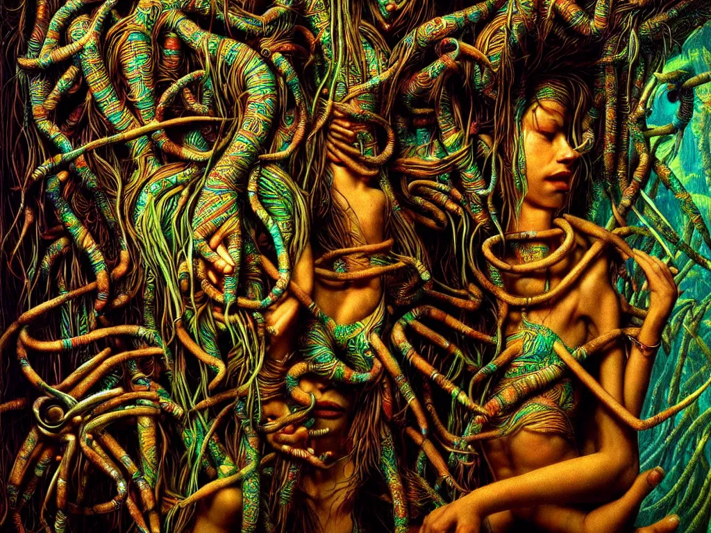 Image similar to highly detailed photo of ayahuasca, trending on deviantart, neo surrealism, sharp focus, octane, masterpiece, art by max ernst