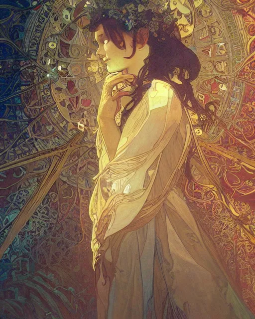 Prompt: the most amazing dream you ever had, hyper realistic, ambient lighting, concept art, intricate, hyper detailed, smooth, alphonse mucha, moebius, vlop, beeple