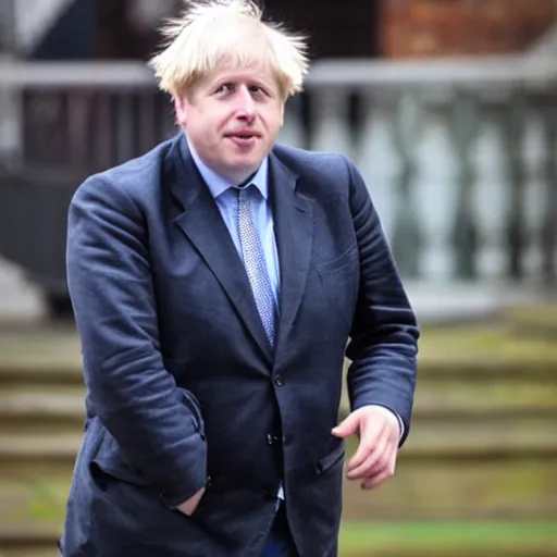 Image similar to boris johnson with a bowl cut