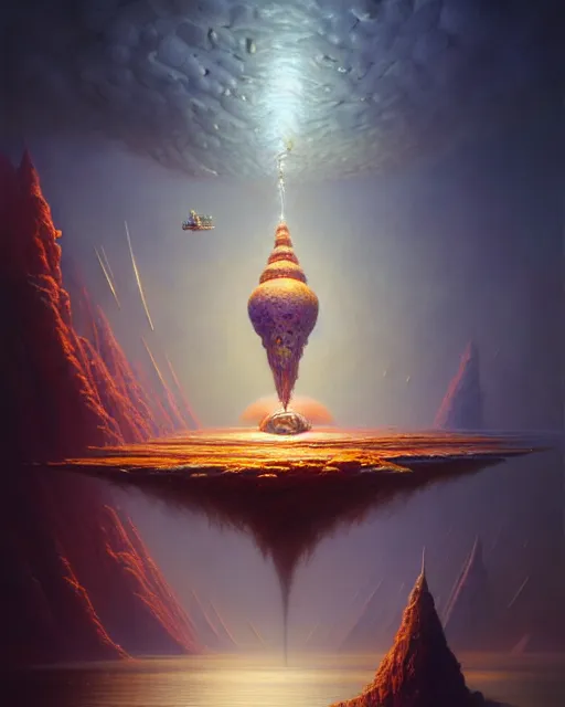 Image similar to a hyper - detailed 3 d render like an oil painting of dreambotmothership, stable diffusion, surrealism!!! surreal concept art, lifelike, photorealistic, digital painting, aesthetic, smooth, sharp focus, artstation hd, by greg rutkowski, bruce pennington, valentina remenar, rhads, asher duran,