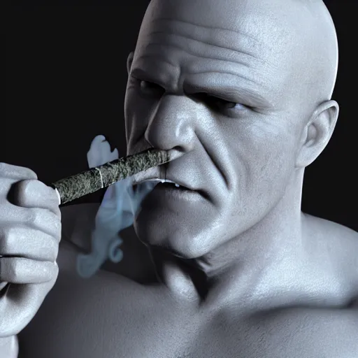 Image similar to mister clean smoking crack very detailed octane render 4 k