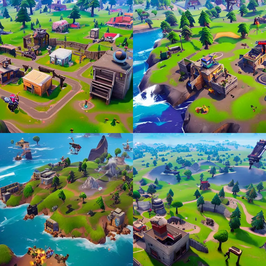 Prompt: This is the new Fortnite Map from Chapter 2 Season 5 👀