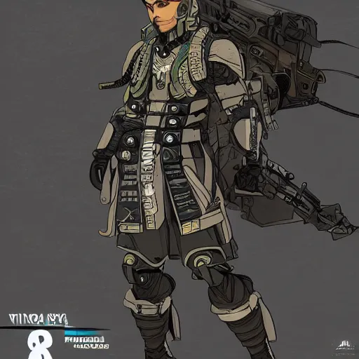 Prompt: 8K detailed illustration of an army general from the an ancient futuristic civilization indonesia in the style of Yoji Shinkawa and leonard boyarsky, high resolution