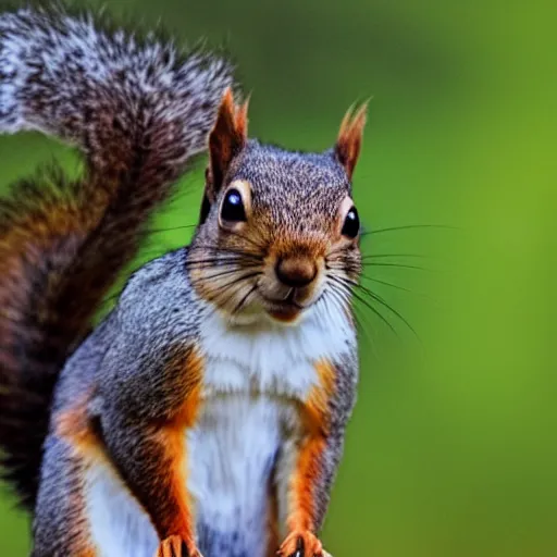 Image similar to a squirrel with a simpsons overbite