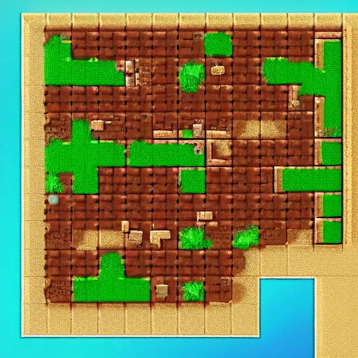 Image similar to tilemap unity3d topdown action rpg 16px x 16px water land and houses