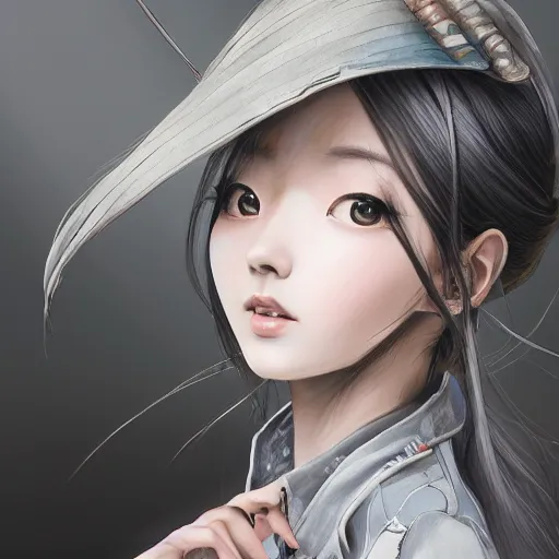 Image similar to dynamic composition, motion, ultra-detailed, incredibly detailed, a lot of details, amazing fine details and brush strokes, colorful and grayish palette, smooth, HD semirealistic anime CG concept art digital painting, watercolor oil painting of a young office lady, by a Chinese artist at ArtStation, by Huang Guangjian, Fenghua Zhong, Ruan Jia, Xin Jin and Wei Chang. Realistic artwork of a Chinese videogame, gradients, gentle an harmonic grayish colors.