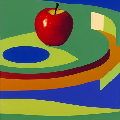 Prompt: a portrait of a 🍎 in a scenic environment by tomma abts