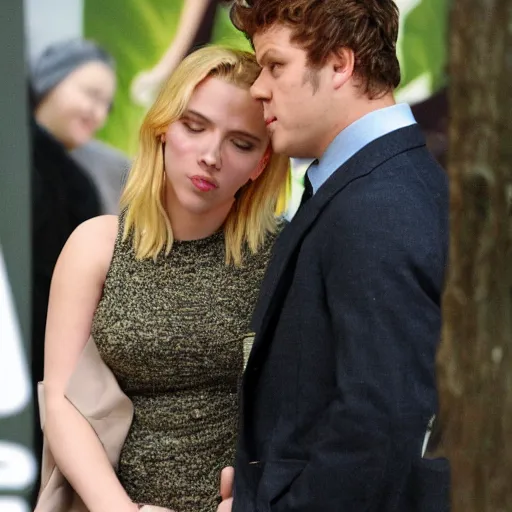 Prompt: scarlett johansson falls in love with sam gamgee