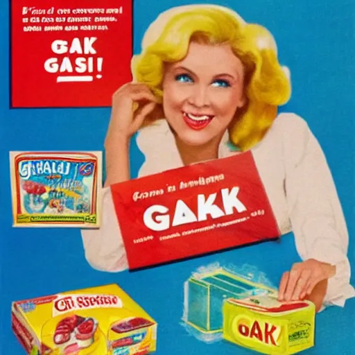 Image similar to advertisement for GAK, GAK advert