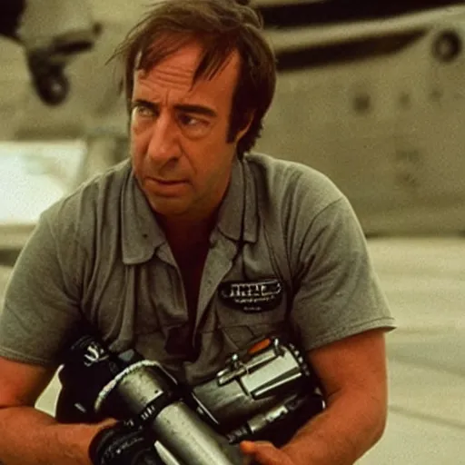 Image similar to film still of crew member saul goodman in aliens