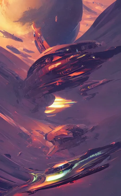 Prompt: a beautiful artwork illustration, spaceship hyperdrive speed, high contrast, high contrast, high contrast, vibrant colors, vivid colors, high saturation, by Greg Rutkowski and Jesper Ejsing and Raymond Swanland, featured on artstation, wide angle, vertical orientation