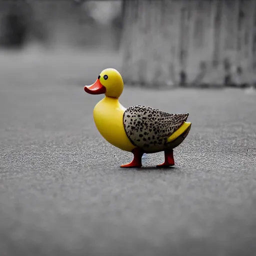 Image similar to professional, award winning photograph of banana duck. ISO 300, depth of field