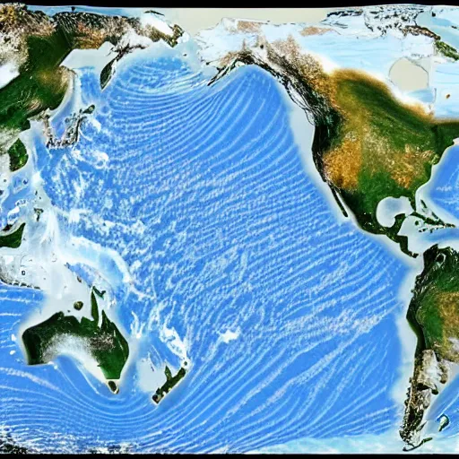 Image similar to this is a land on an unforgiving world of churning oceans and jagged coastlines. every habitable island is situated somewhere along the planet's equator where the weather is still volatile but more hospitable than any points to the north or south