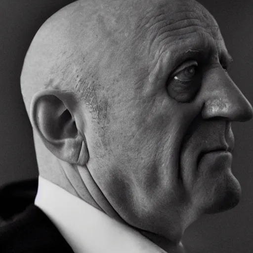 Image similar to Mike Ehrmantraut in the style of the simpsons