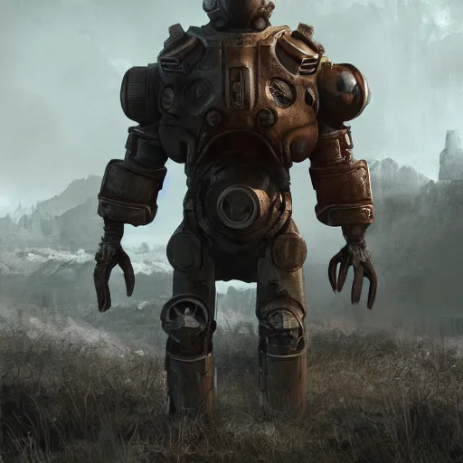 Image similar to Fallout Raider Concept Art, Trending on ArtStation, Octane 8k render, Unreal Engine 5