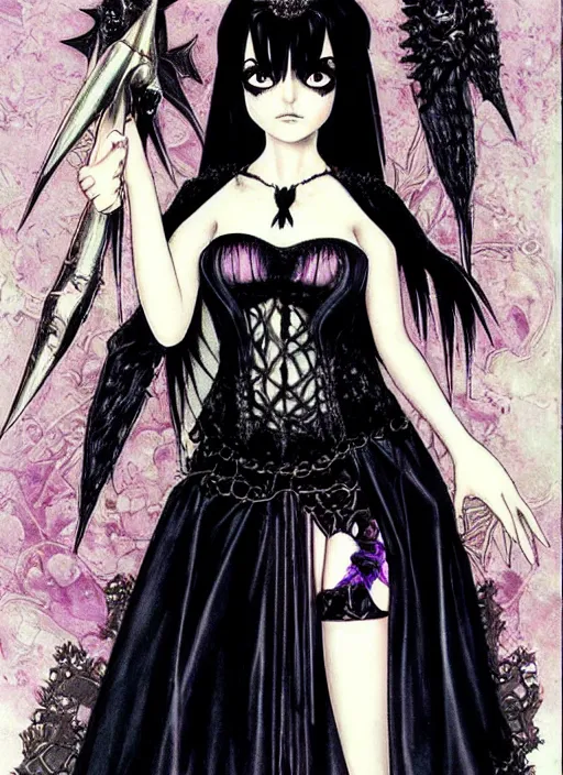 Image similar to ( ( gothic # ) ) princess portrait *. *. by battle angel alita * *, rene lalique, highly detailded, ( ( misa amane # ) )