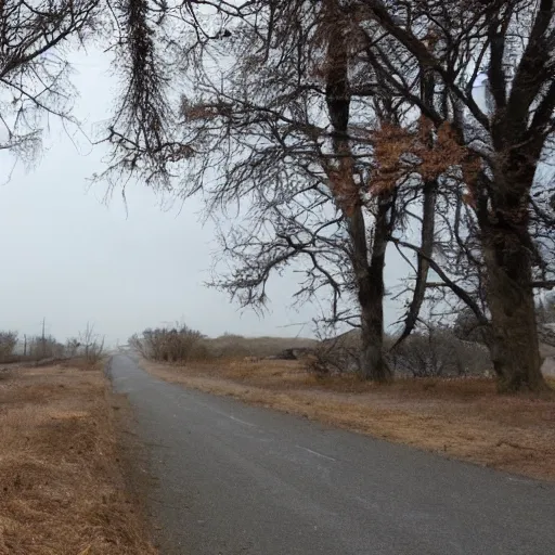 Prompt: a bus stop with no road,