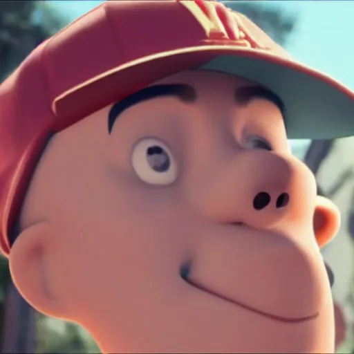 Prompt: Eminem in the pixar film,