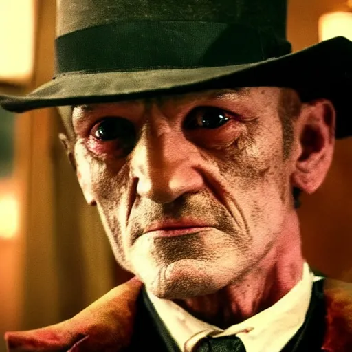 Image similar to Freddy Krueger in Peaky Blinders very detailed 4K quality super realistic