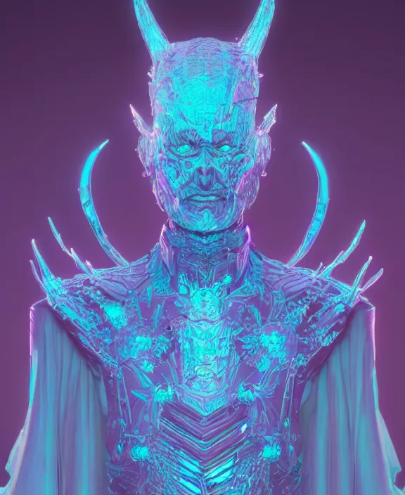 Prompt: a detailed character concept of a crystalline dark lord by Moebius and Beeple, 4k resolution, photorealistic