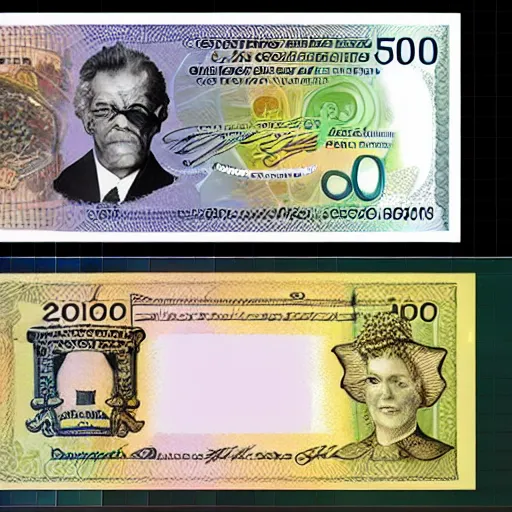 Image similar to concept design £ 5 0 note for the year 2 0 3 3