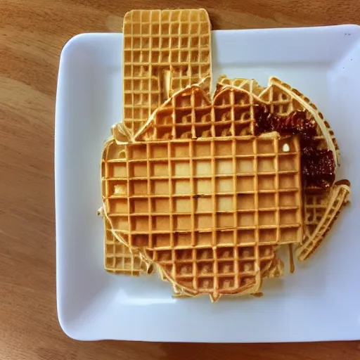 Image similar to anime wafflehouse