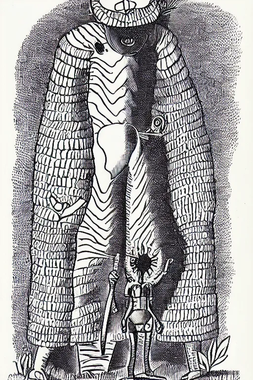 Image similar to abaporu from tarsila do amaral, drawn as a giant, guts from berserk staring at her while holds his sword, manga art style, berserk art style