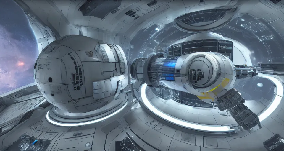 a bulbous space-station inspired by a nuclear reactor | Stable ...