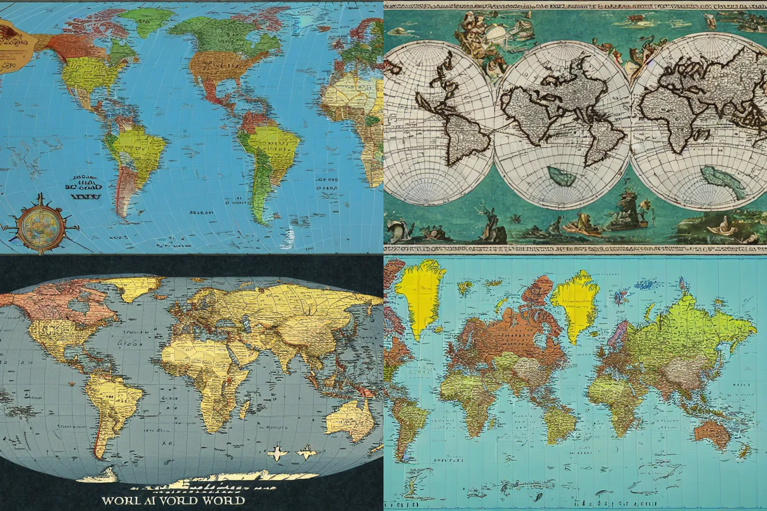 Prompt: A world map