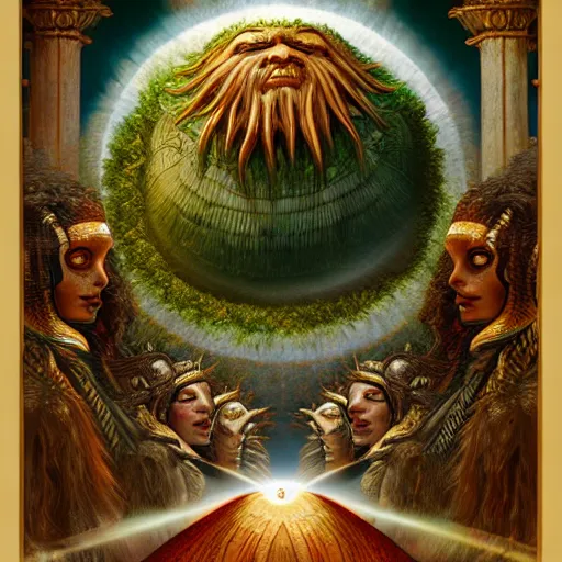 Prompt: a majestic photograph of the king of agharta, land of advanced races, giant, hollow earth infographic, illustrations, a big shell with a sun in the interior, dynamic lighting, digital art, fantastically beautiful, illustration, aesthetically inspired by leonardo da vinci, trending on artstation, art by daniel merriam, 8 k, upscale