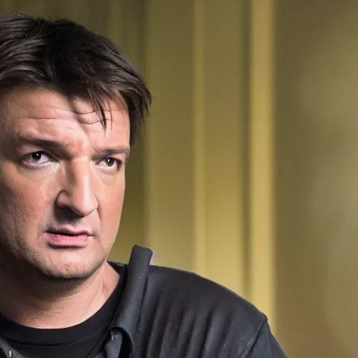 Image similar to Nathan Fillion guards hive