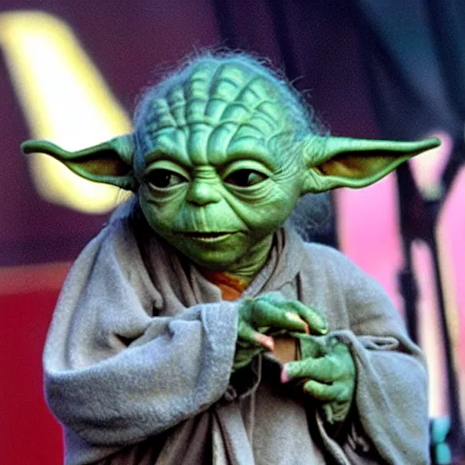 Image similar to Yoda Performing at Woodstock 99 with Hole