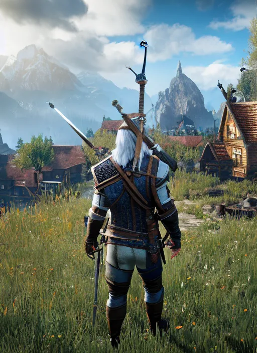 Image similar to stuart little in the witcher 3 game