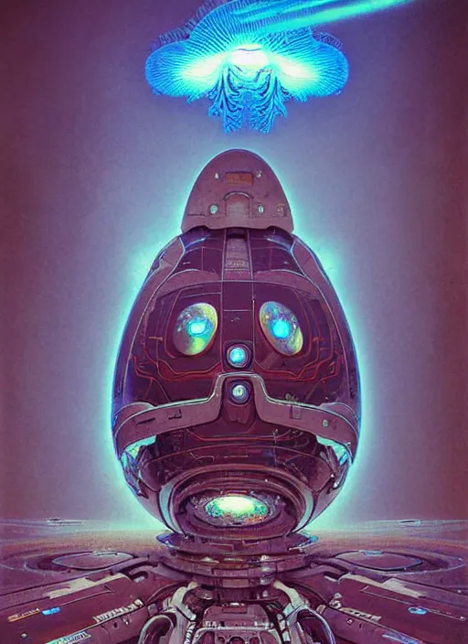 Image similar to design only! 2 0 5 0 s retro future art 1 9 7 0 s science fiction borders lines decorations space machine, mech, robot. muted colors. by jean - baptiste monge, ralph mcquarrie, marc simonetti, 1 6 6 7. mandelbulb 3 d, fractal flame, jelly fish, coral, cinematic lightning