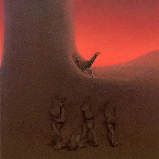 Prompt: Joe Biden. Cruelty. Zdzisław Beksiński