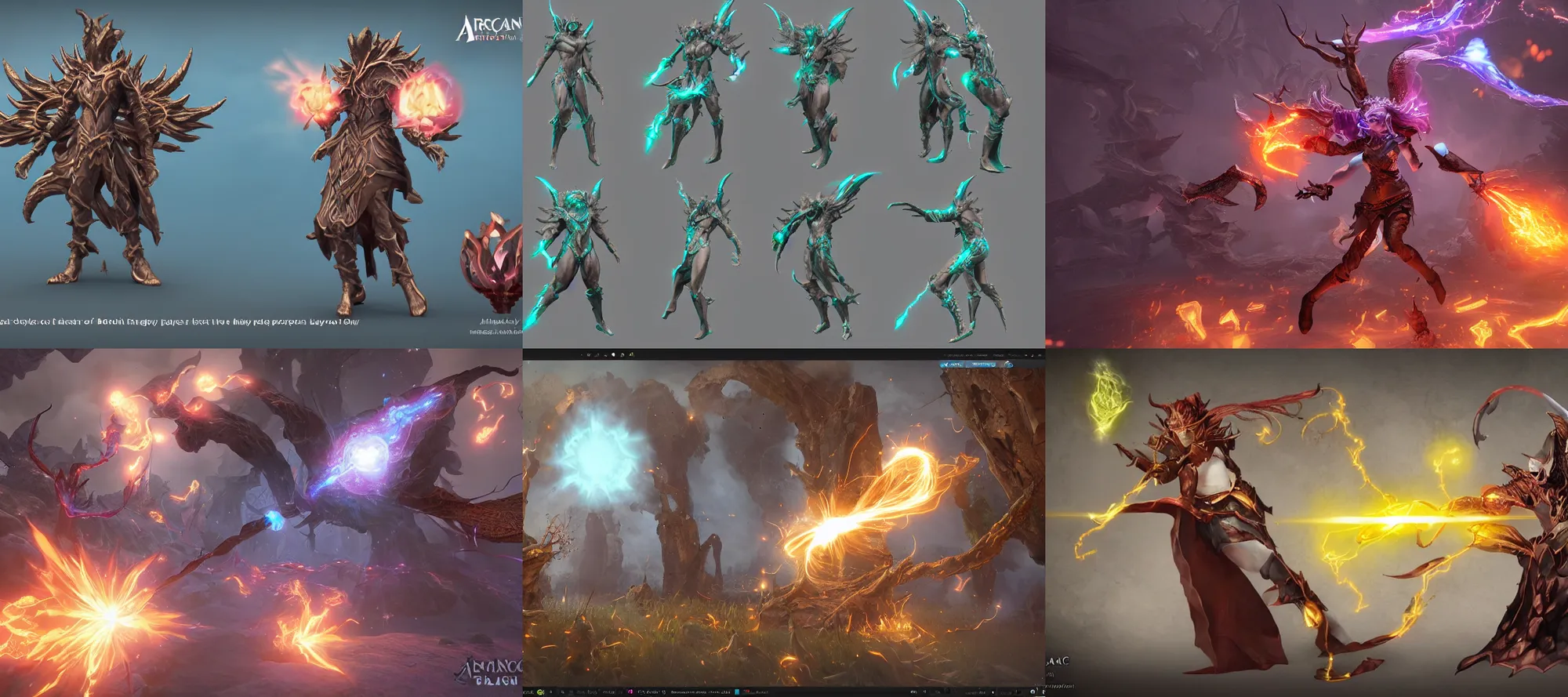 Prompt: arcane magic, blast of mystical energy, mana in the air, fantasy video game vfx, trending on polycount