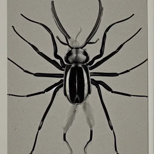 Image similar to bug, black and white, botanical illustration