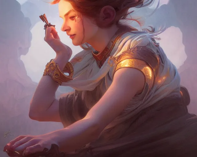 Image similar to photography of gustaf tenggren, deep focus, d & d, fantasy, intricate, elegant, highly detailed, digital painting, artstation, concept art, matte, sharp focus, illustration, hearthstone, art by artgerm and greg rutkowski and alphonse mucha