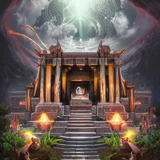 Prompt: the temple of eternity by killian eng