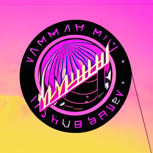 Prompt: synthwave logo Miami Spice