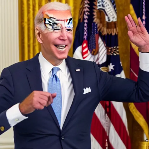 Prompt: joe biden doing the dab, 4k